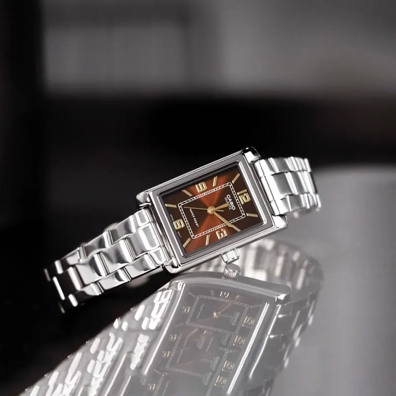 Casio Enticer Light Brown Dial Ladies Watch- LTP-1234DD-5AV